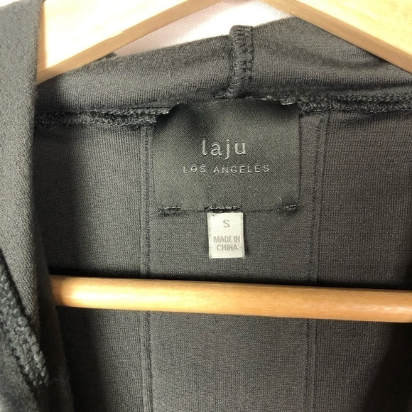 Boutique LaJu Los Angeles Gray Velour Track Suit Pullover Hoodie S - Picture 5 of 10